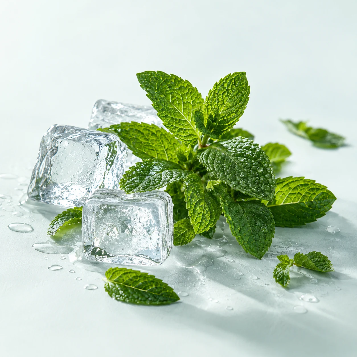 Illustrative mint flavor composition