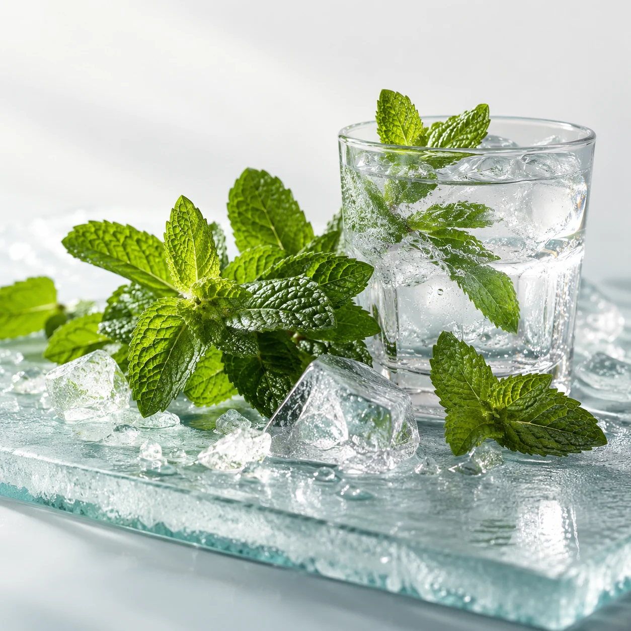 Illustrative peppermint flavor composition