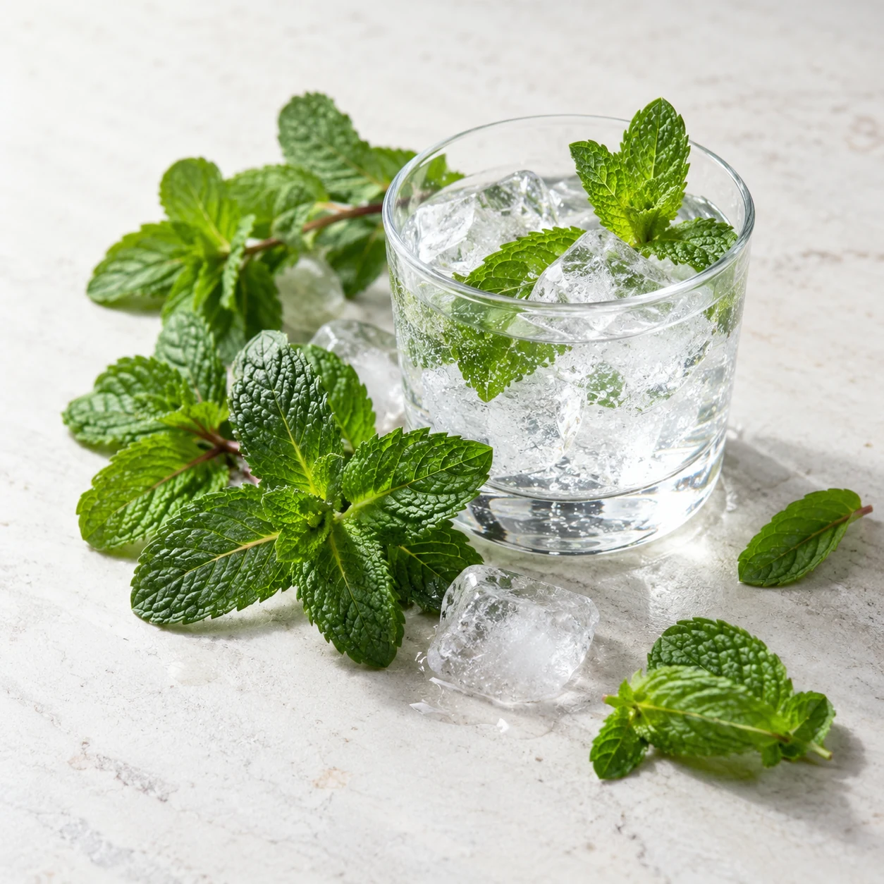 Illustrative double mint flavor composition