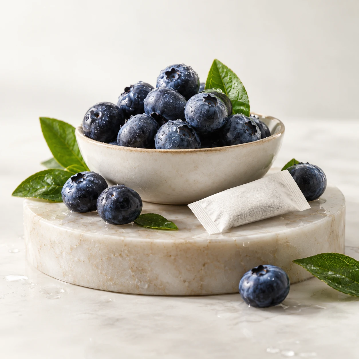 Illustrative blueberry flavor composition