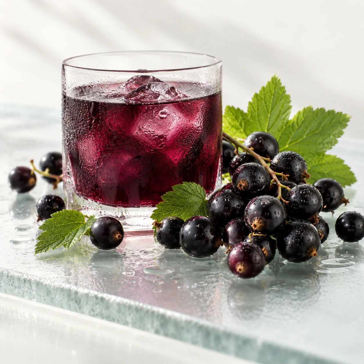 Illustrative blackcurrant flavor composition