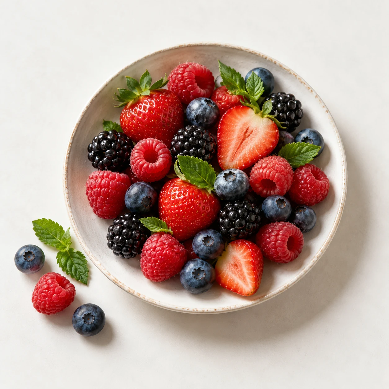 Illustrative ruby berry flavor composition