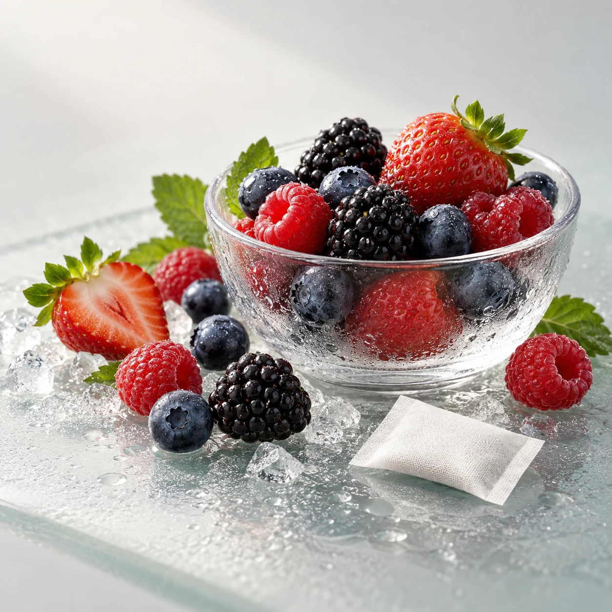 Illustrative berry storm flavor composition