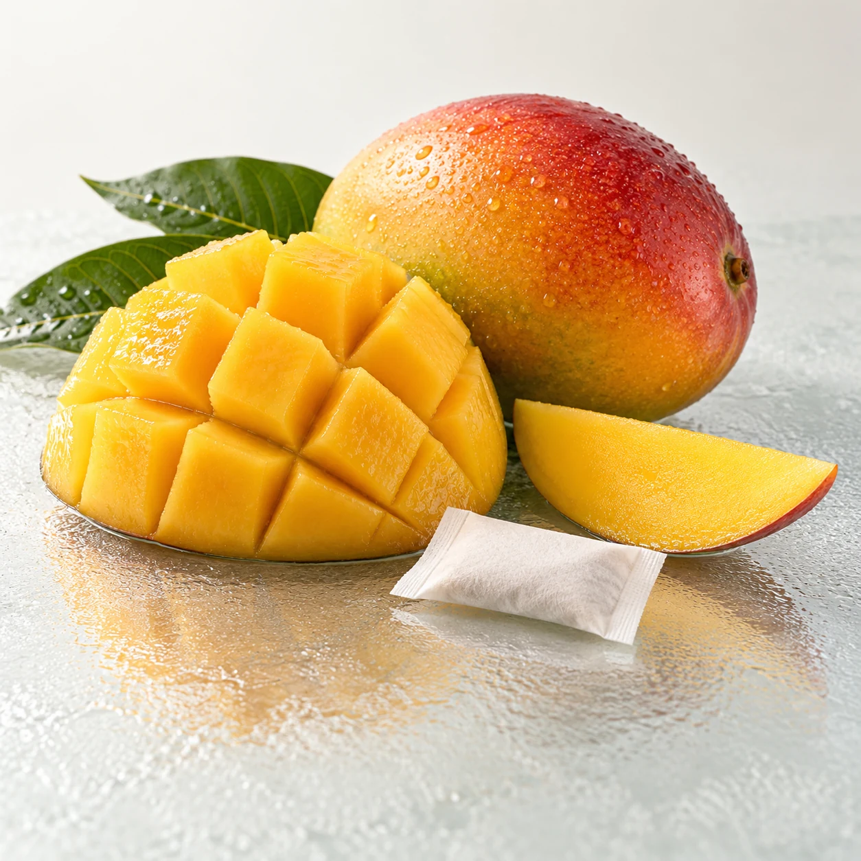 Illustrative mango flavor composition
