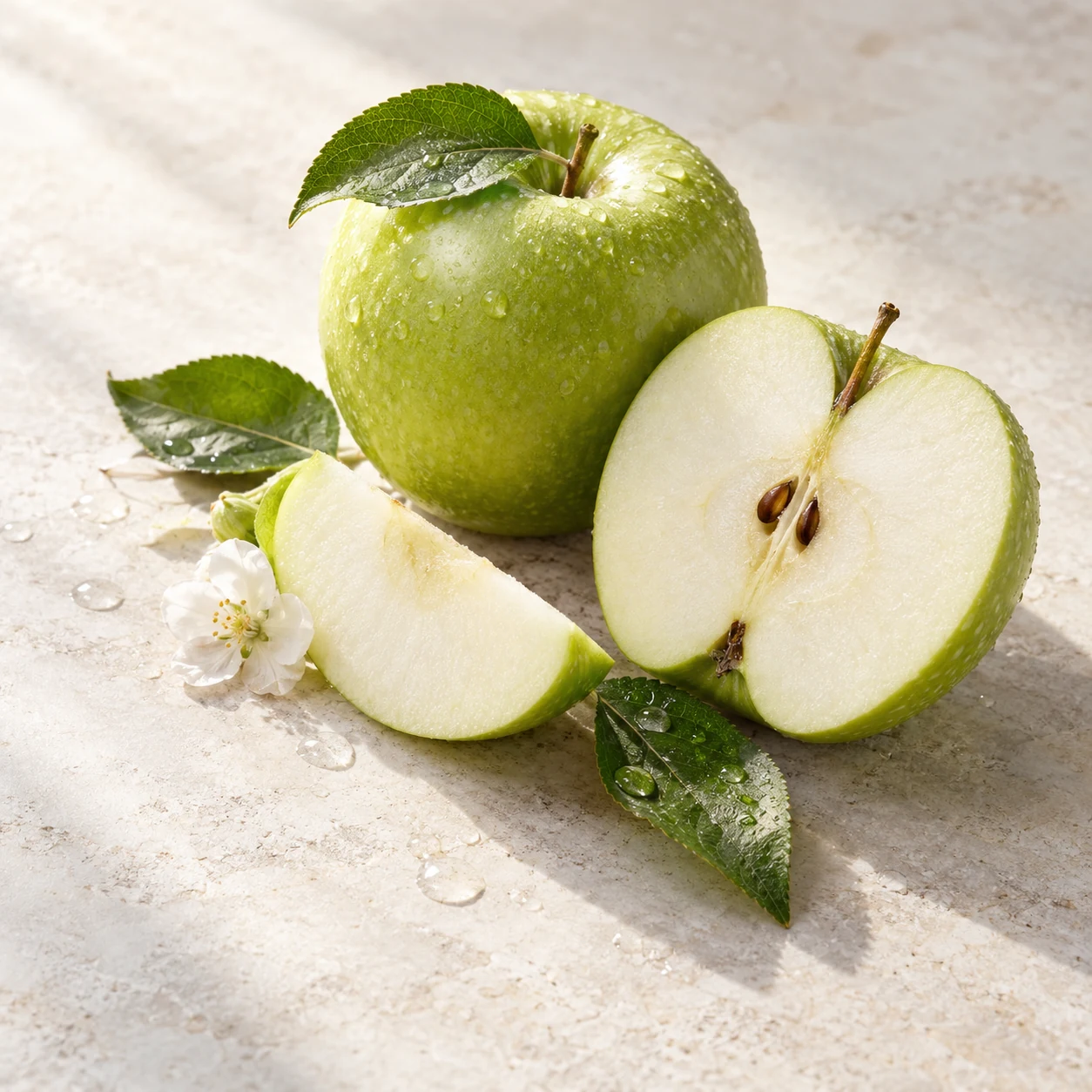 Illustrative apple flavor composition