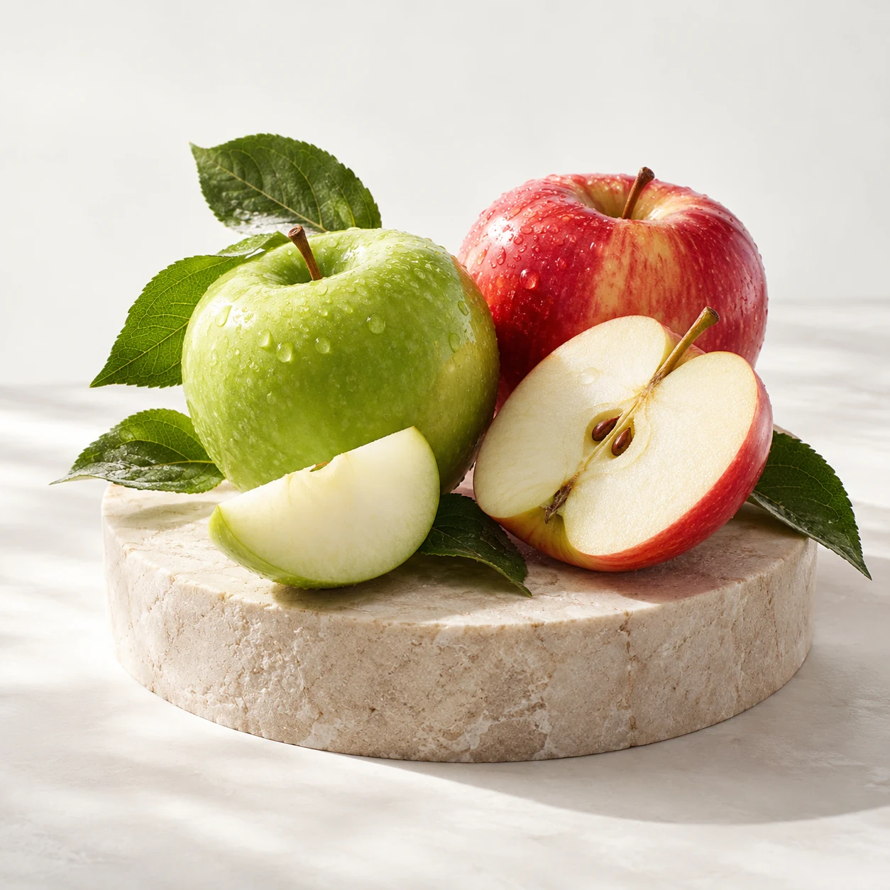 Illustrative double apple flavor composition