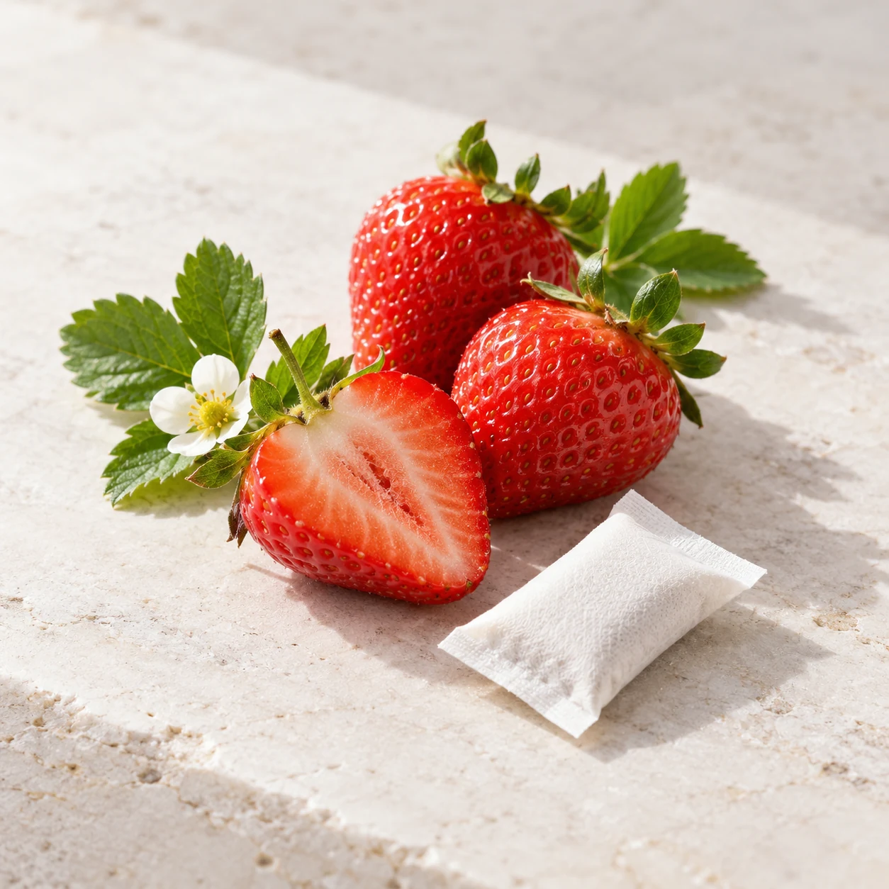 Illustrative strawberry flavor composition