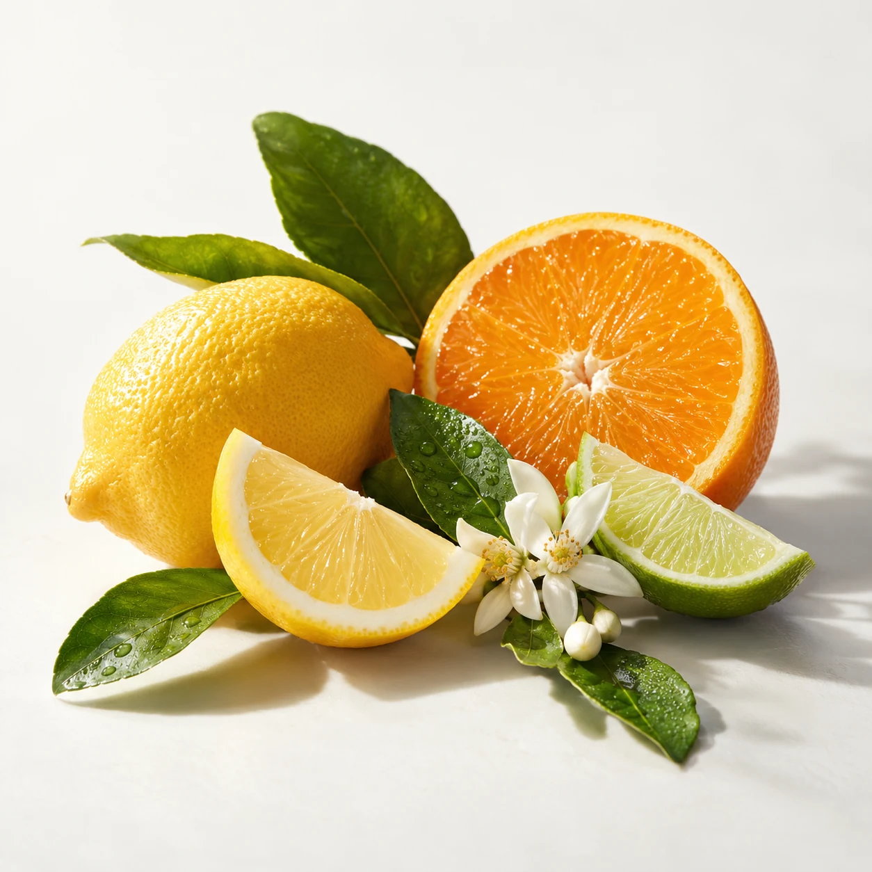 Illustrative citrus flavor composition