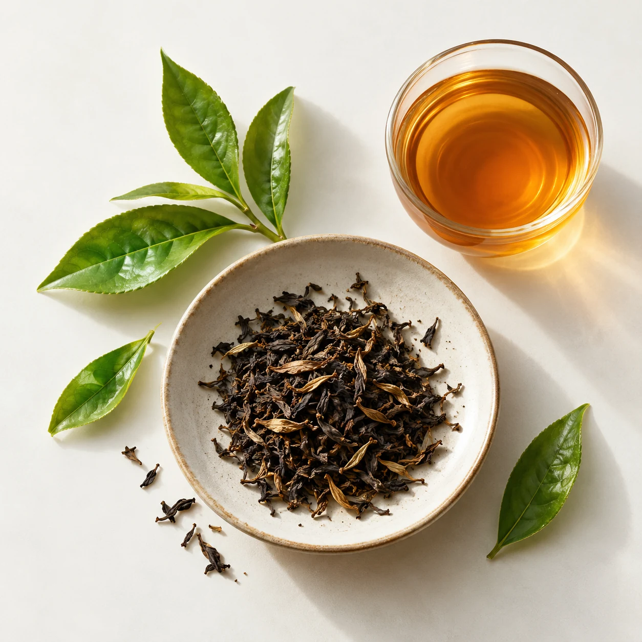 Illustrative tea flavor composition
