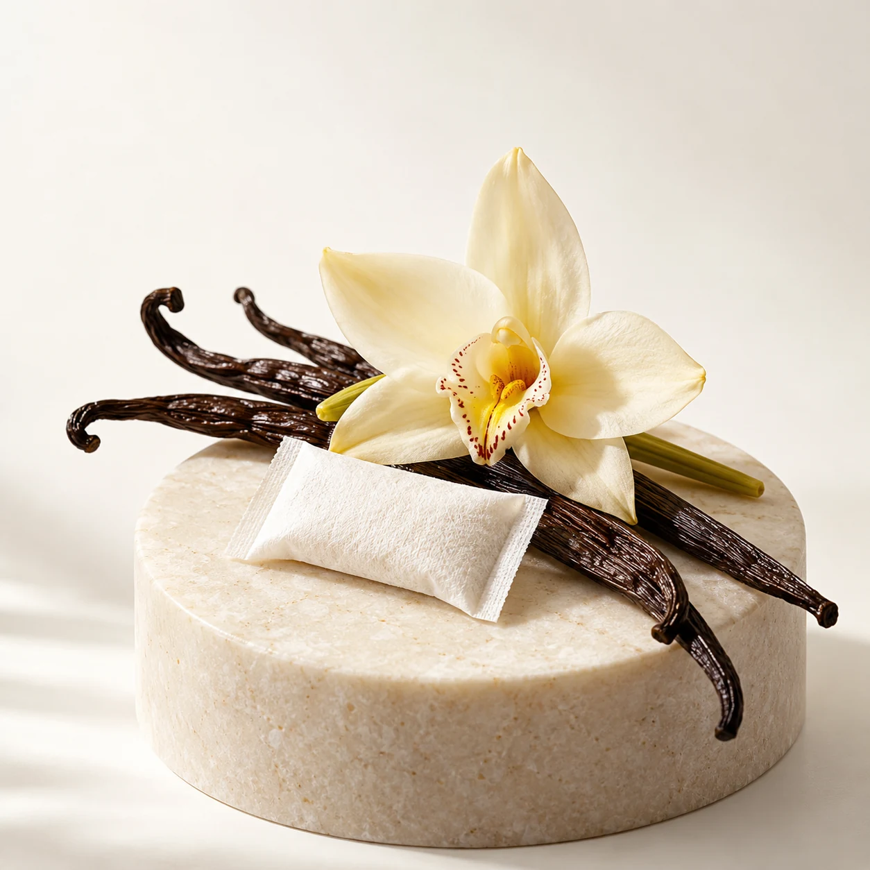 Illustrative vanilla flavor composition
