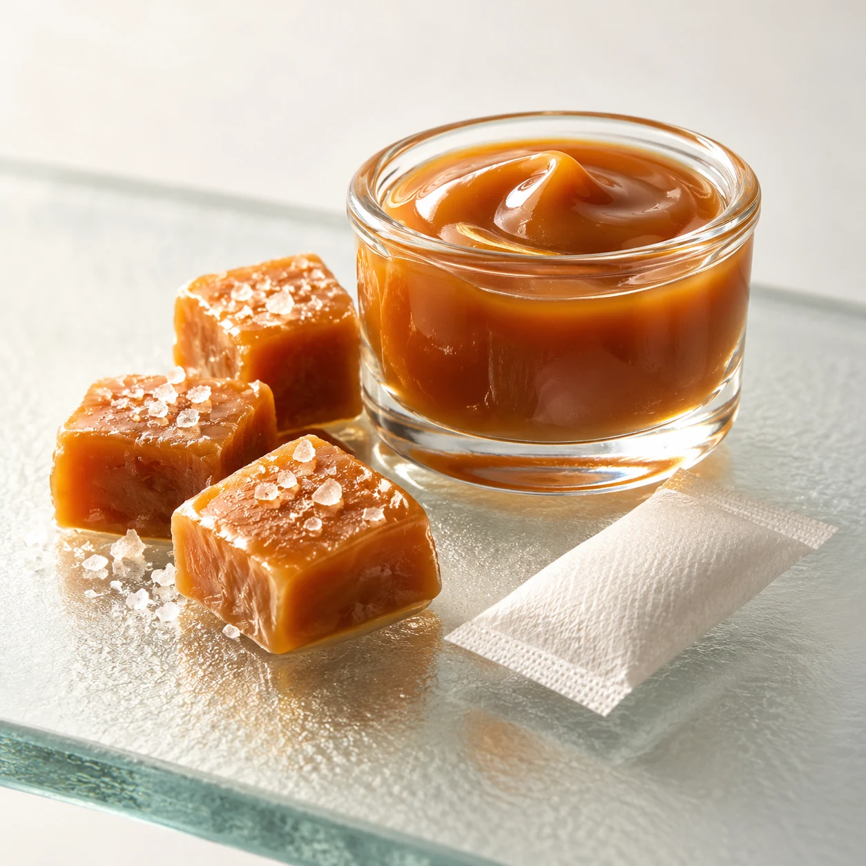 Illustrative caramel flavor composition
