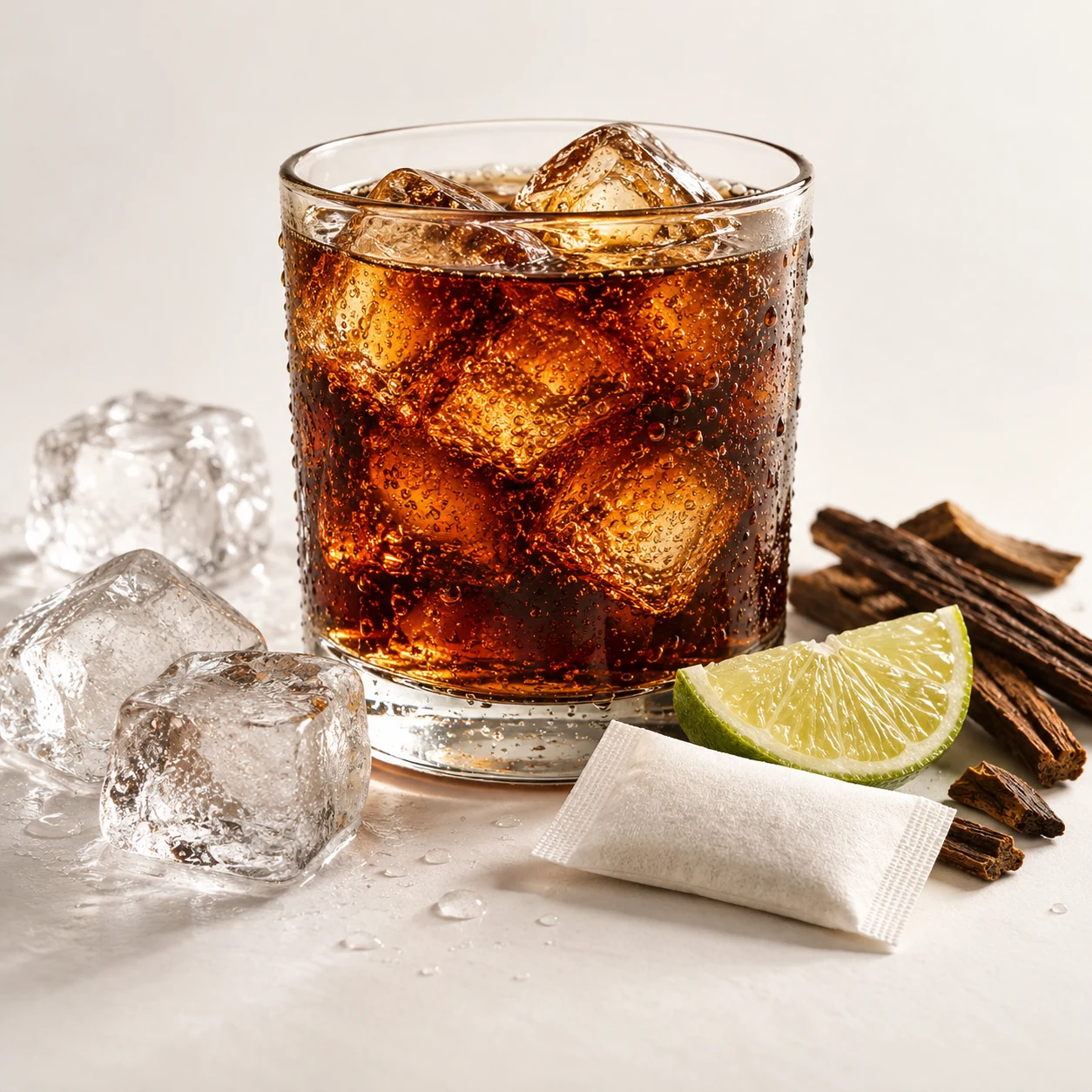 Illustrative cola flavor composition
