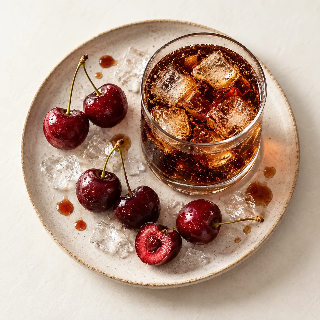 Illustrative cherry cola flavor composition