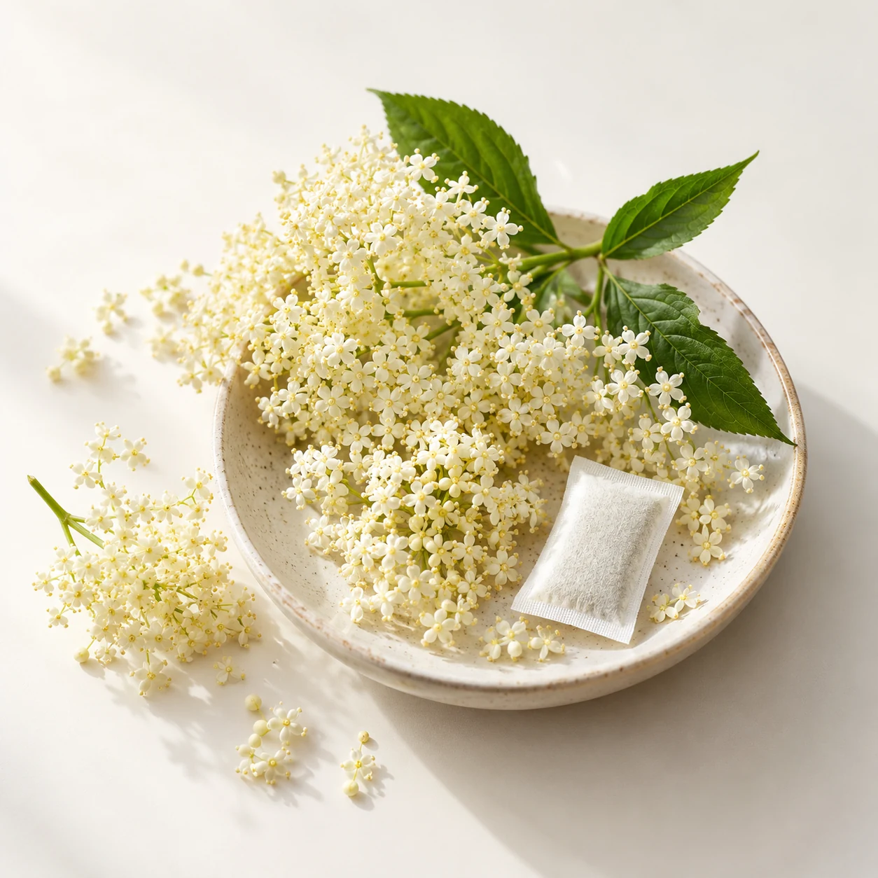 Illustrative elderflower flavor composition
