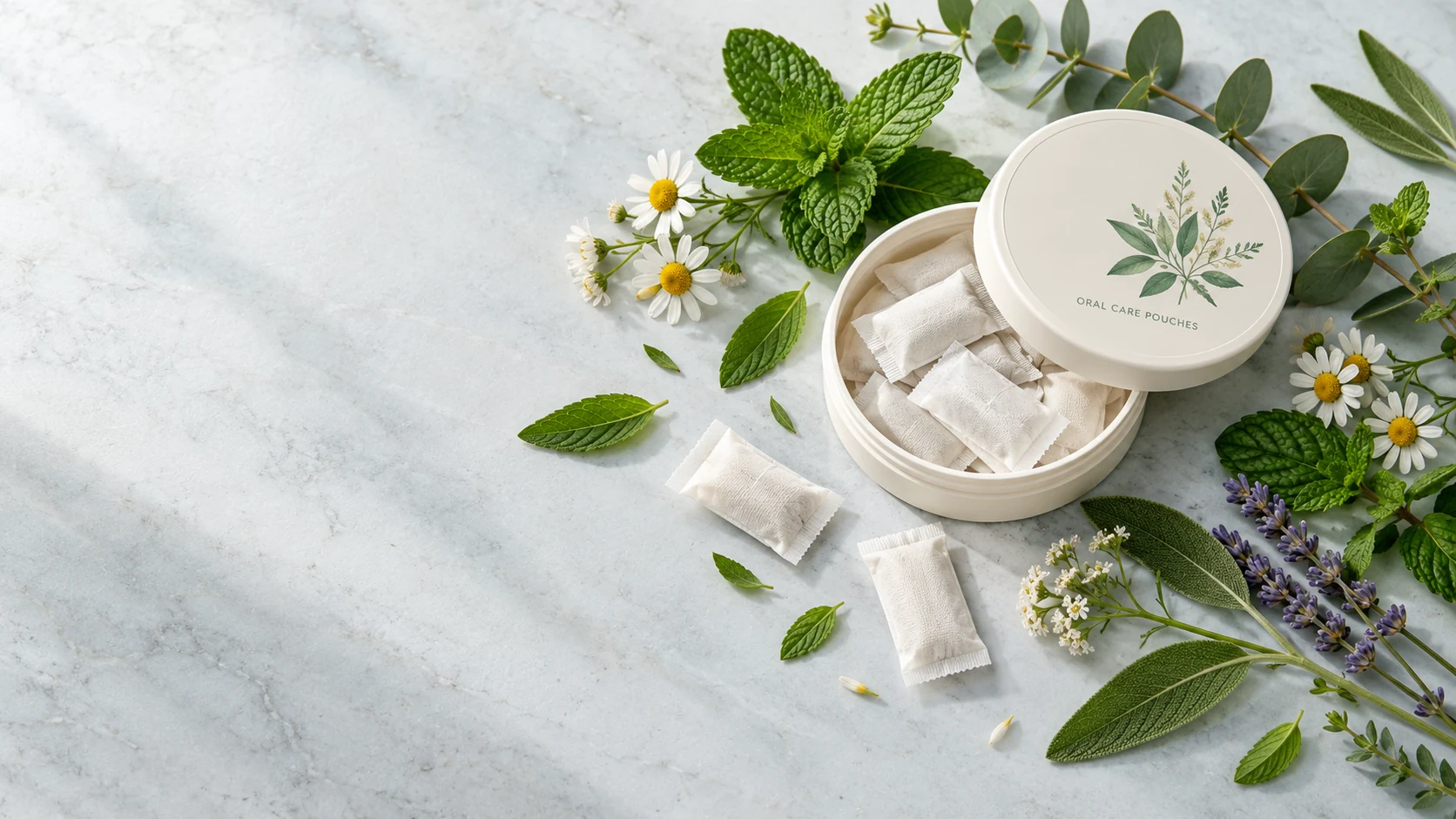 Herbal pouch formulation and packaging concept